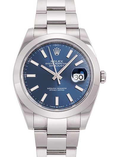 ロレックス デイトジャスト41 126300 ブルー 中古