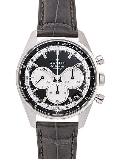 ゼニス クロノマスター オリジナル 03.3200.3600/21.C903 ブラック/シルバー 中古