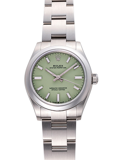 ロレックス オイスター パーペチュアル 31 277200 ピスタチオ 新品