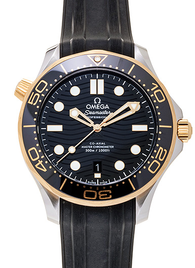 オメガ シーマスター300M コーアクシャル マスタークロノメーター 210.22.42.20.01.001 ブラック 中古