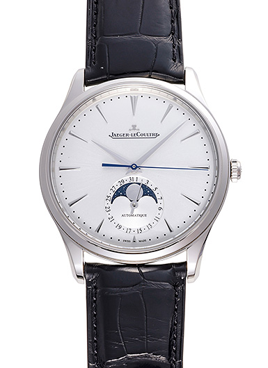 ジャガー・ルクルト マスターウルトラスリム ムーンフェイズ Q1368430 シルバー 中古