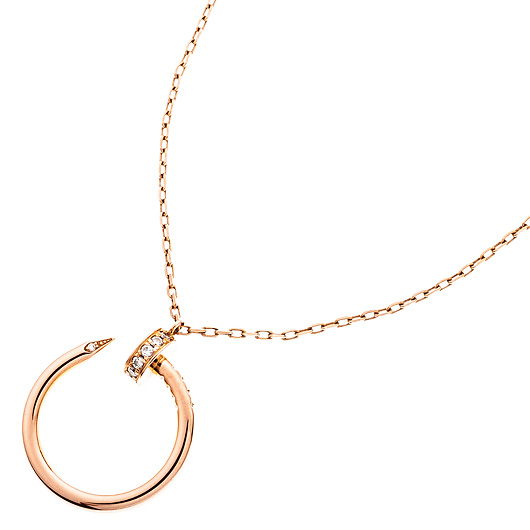 カルティエ ジュスト アン クル ネックレス ピンクゴールド/シルバー 中古