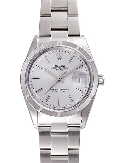 ロレックス オイスター パーペチュアル デイト 15210 シルバー 中古