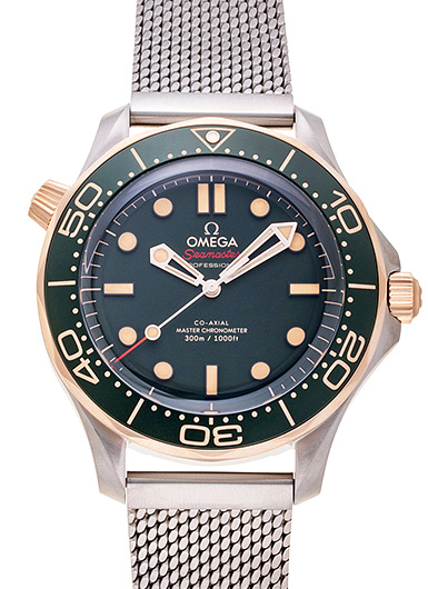 オメガ シーマスター ダイバー 300M コーアクシャル マスタークロノメーター 210.90.42.20.10.001 グリーン 新品