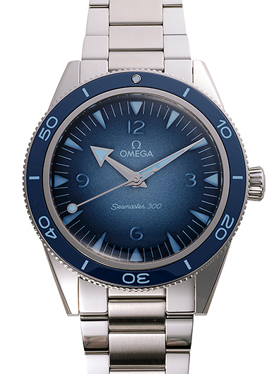 オメガ シーマスター300 コーアクシャル マスタークロノメーター 234.30.41.21.03.002 サマーブルー 中古