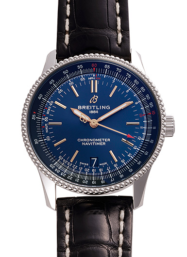 ブライトリング ナビタイマー シンガポール航空 A173252A1C1A1 ブルー 中古