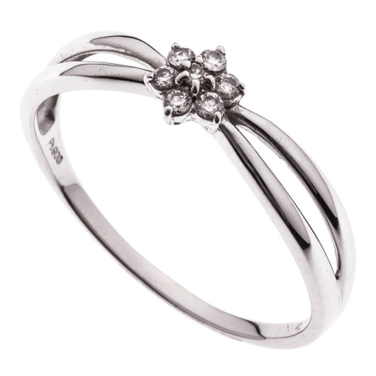 ノーブランド ダイヤモンド リング 13100091 プラチナ/シルバー 新品