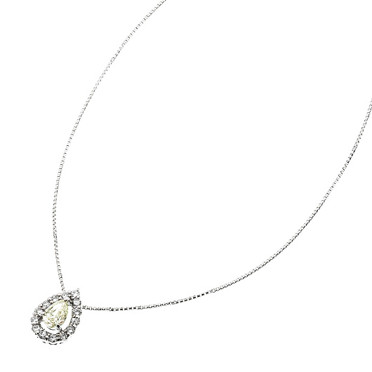 ノーブランド ダイヤモンド ネックレス 11021705 プラチナ/シルバー/イエロー 新品