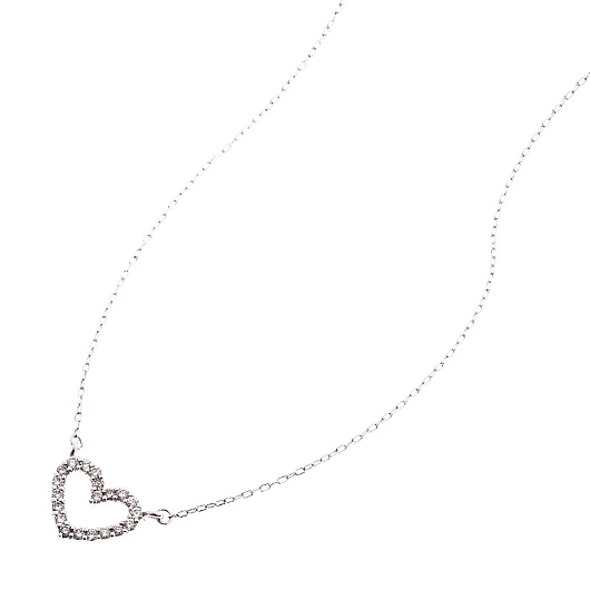 ノーブランド ダイヤモンド ネックレス 13100355 プラチナ/シルバー 新品