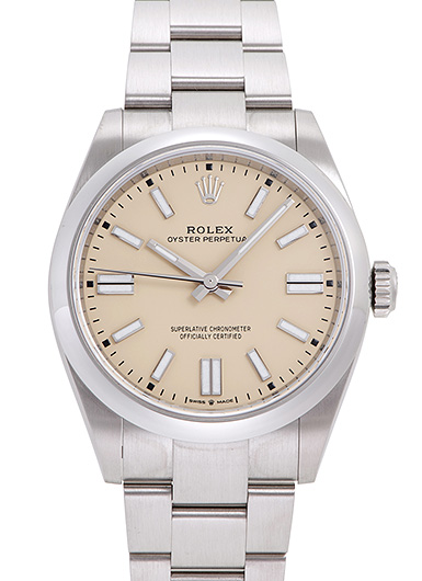 ロレックス オイスター パーペチュアル41 134300 ベージュ 新品