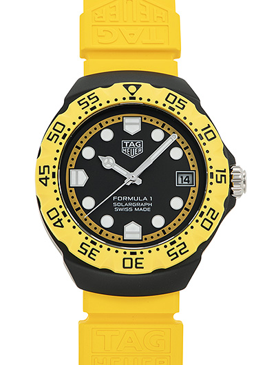 タグ・ホイヤー フォーミュラ1 ソーラー グラフ WBY1117.FT8087 ブラック/イエロー 新品