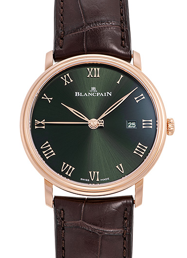 ブランパン ヴィルレ ウルトラスリム 6651-3653-55B グリーン 未使用品