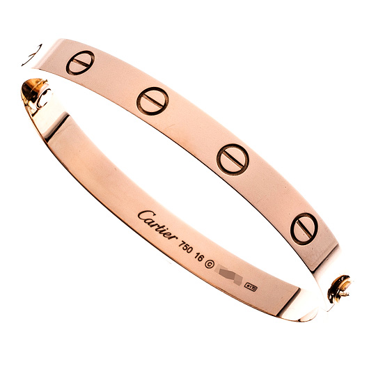 カルティエ ラブ ブレスレット クラシック ピンクゴールド 中古