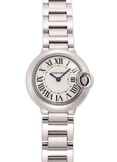 カルティエ バロンブルー W69010Z4 シルバー 中古