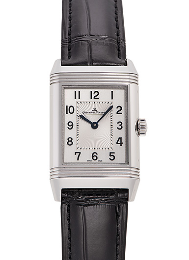 ジャガー・ルクルト レベルソ クラシック ミディアム デュエット Q2588422 シルバー 中古