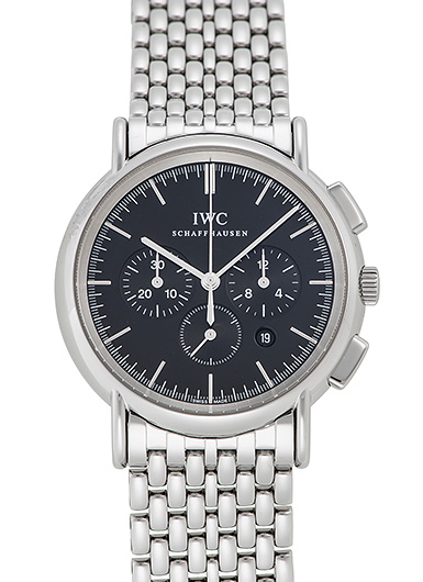IWC ポートフィノ クロノグラフ IW372406 ブラック 中古