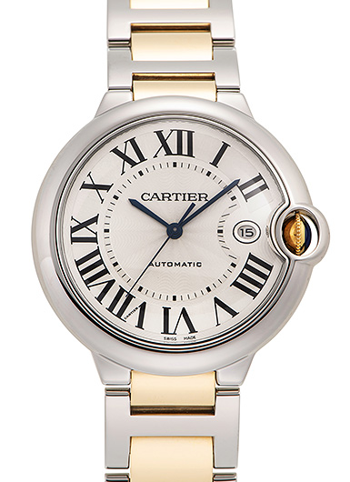 カルティエ バロンブルー LM W69009Z3 シルバー 中古