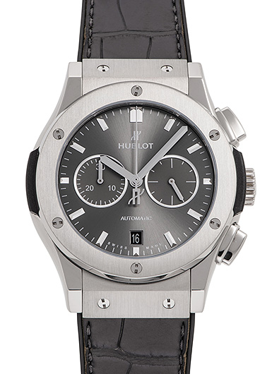 ウブロ クラシック フュージョン レーシング グレー クロノグラフ チタニウム 541.NX.7070.LR グレー 中古