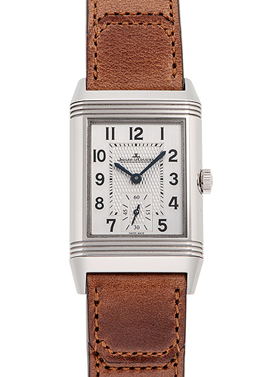 ジャガー・ルクルト レベルソ クラシック ミディアム デュオ スモールセコンド Q2458422 シルバー 中古