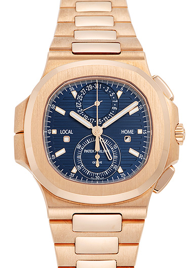 パテックフィリップ ノーチラス トラベルタイム クロノグラフ 5990/1R-001 ブルー 中古