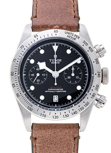 チューダー/チュードル ヘリテージ ブラックベイ クロノグラフ 79350-0002 ブラック 中古