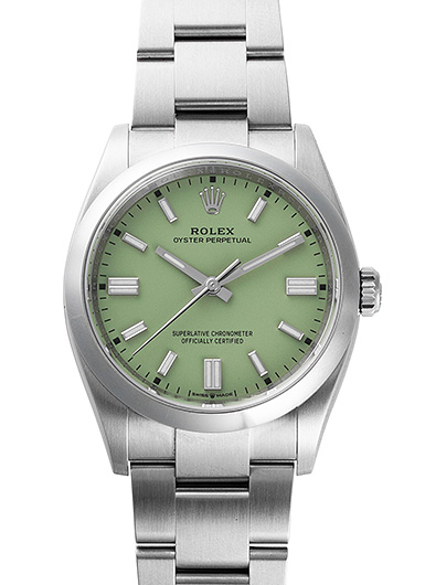 ロレックス オイスター パーペチュアル 36 126000 ピスタチオ 未使用品