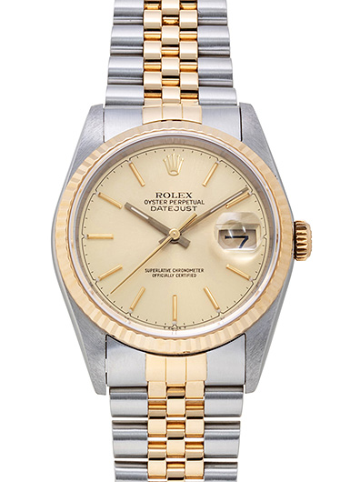 ロレックス デイトジャスト 16233 シャンパン 中古