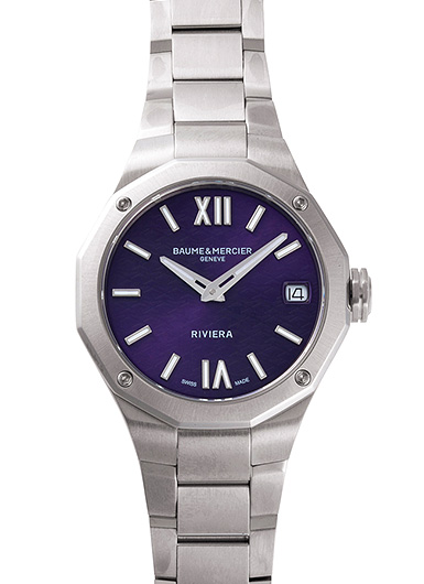 ボーム＆メルシェ リビエラ M0A10728 パ－プル 未使用品