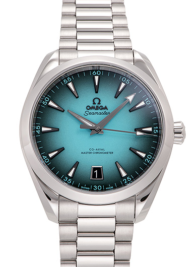 オメガ シーマスター アクアテラ 150m コーアクシャル マスタークロノメーター 220.10.41.21.03.006 ターコイズ 未使用品