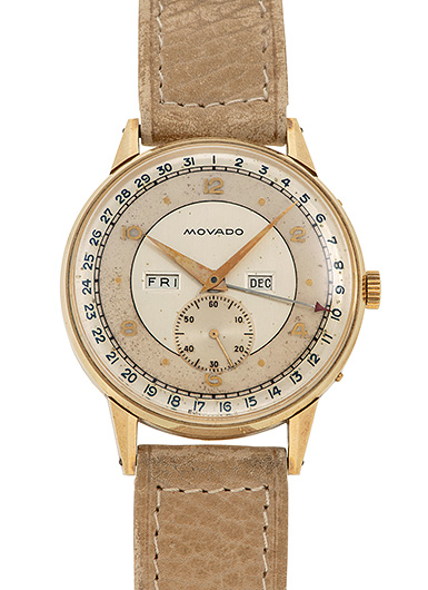 モバード カレンドグラフ --- シルバー アンティーク