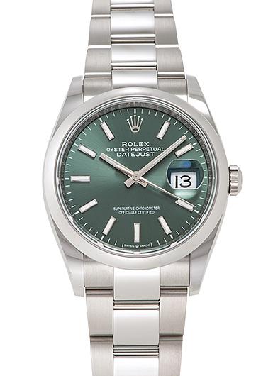 ロレックス デイトジャスト36 126200 ミントグリーン 未使用品