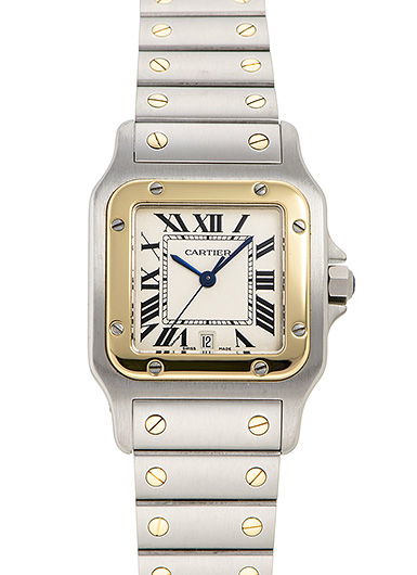 カルティエ サントス ガルベ LM W20011C4 ホワイト 中古