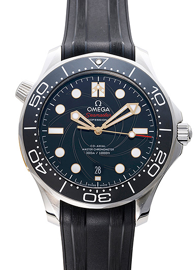 オメガ シーマスター300M コーアクシャル マスタークロノメーター ジェームズ・ボンド リミテッド 210.22.42.20.01.004 ブラック 中古