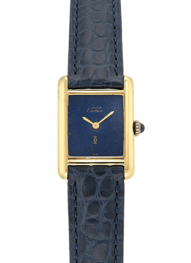 カルティエ マストタンク SM ヴェルメイユ --- ブルー 中古