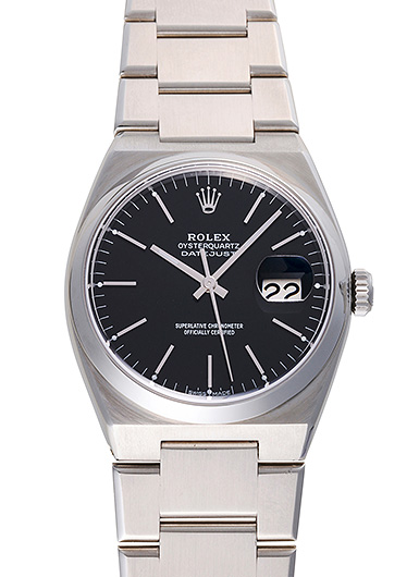 ロレックス オイスタークォーツ デイトジャスト 17000 ブラック アンティーク