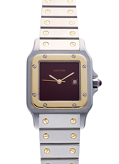 カルティエ サントスガルベLM 45168381 ボルドー 中古