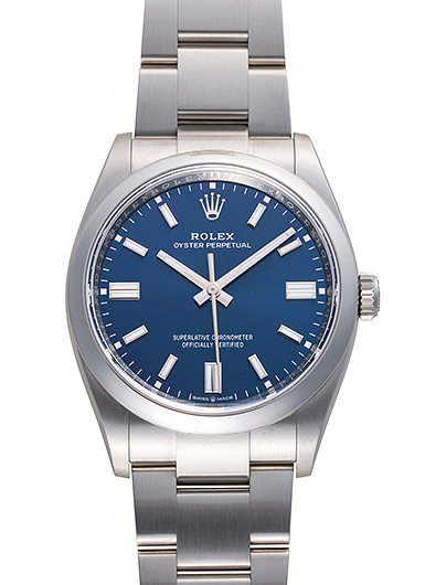 ロレックス オイスター パーペチュアル 36 126000 ブライトブルー 中古