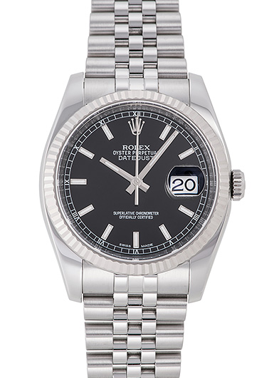 ロレックス デイトジャスト 116234 ブラック 中古
