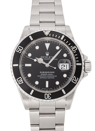 ロレックス サブマリーナ デイト 16610 ブラック 中古