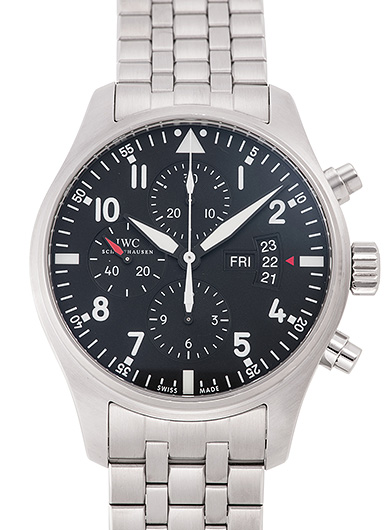 IWC パイロットウォッチ クロノグラフ IW377704 ブラック 中古