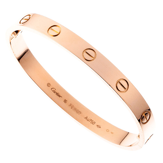 カルティエ ラブ ブレスレット クラシック ピンクゴールド 中古
