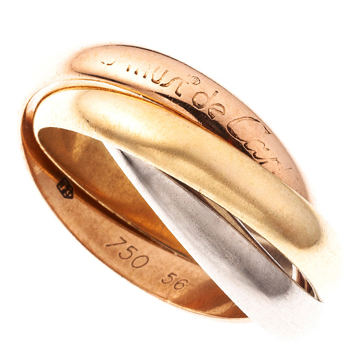 カルティエ トリニティ リング ホワイトゴールド/イエローゴールド/ピンクゴールド 中古