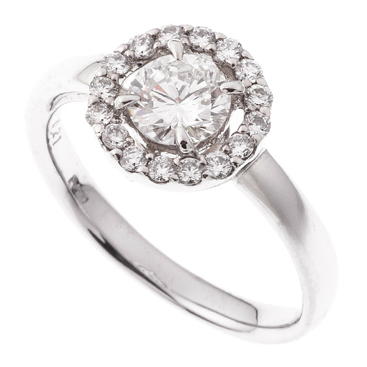 ノーブランド ダイヤモンド リング J1223SQL99 プラチナ 中古