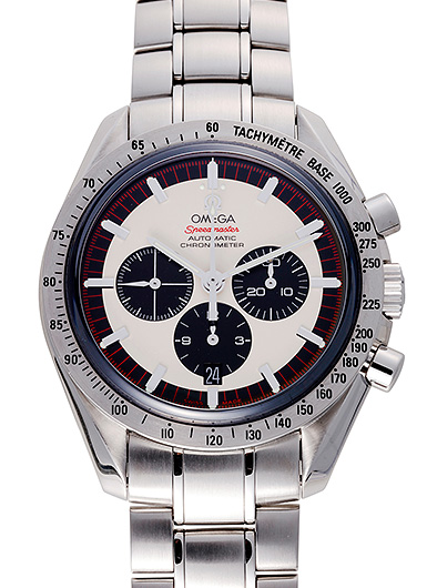 オメガ スピードマスター シューマッハ レジェンド 3559-32 アイボリー/ブラック 中古