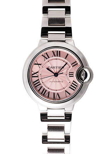 カルティエ バロンブルー MM W6920100 ピンク 中古