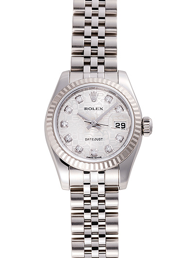 ロレックス デイトジャスト 179174G シルバー 中古