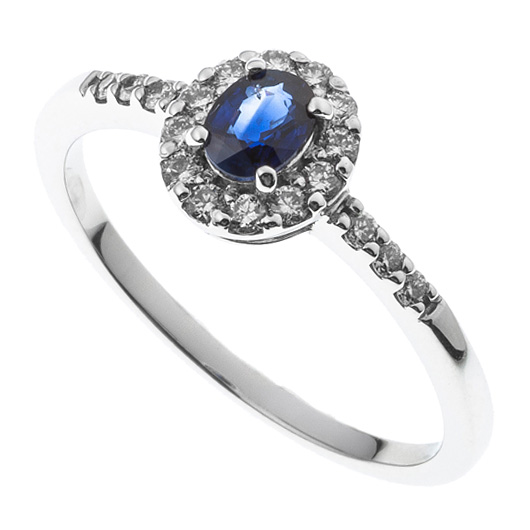 ノーブランド サファイヤ リング 4072370 プラチナ/ブルー 新品