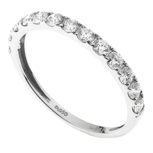 ノーブランド ハーフエタニティリング 4935530 プラチナ 新品