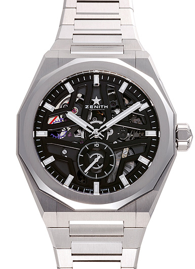 ゼニス デファイ スカイライン スケルトン 03.9300.3620/78.I001 ブラック 中古