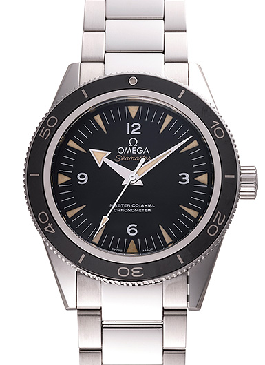 オメガ シーマスター300 マスターコーアクシャル 233.30.41.21.01.001 ブラック 中古